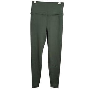 Kyodan Outdoor Fleece Lined Outdoor Warm Laurel Green Compression Leggings Small